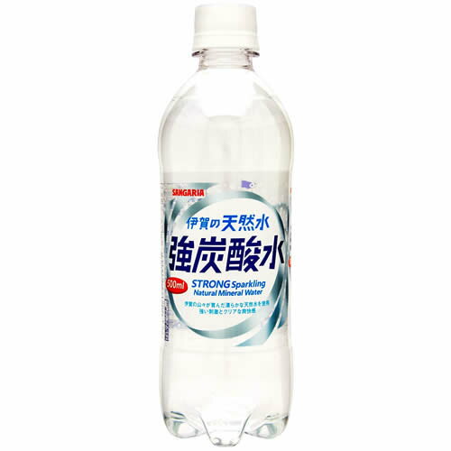 サンガリア伊賀の天然水 強炭酸水 500ml24本セット