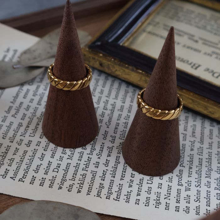 リング　サージカルステンレス　18K GP 指輪　ゴールド　シルバー　シンプル　おしゃれ　大人　トレンド　オフィス　金属アレルギー対応　uniuni　RNG-19