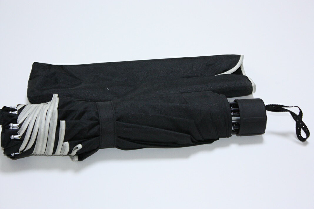 折りたたみ傘 大判 【送料無料】10本骨 直径115cm 黒 折りたたみ 折り畳み傘