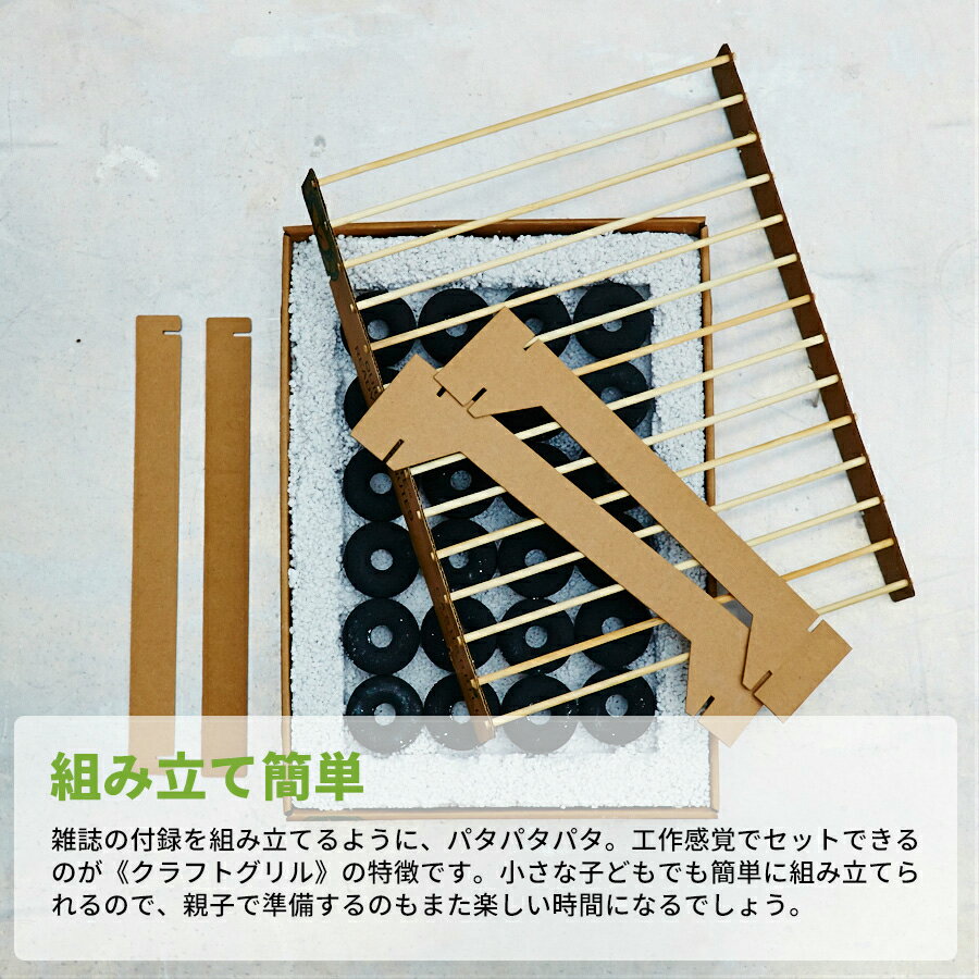 お手軽なbbqを使い切りクラフトグリルで アウトドア クラフトグリル 2個セット 使い捨てグリル バーベキュー 5分で着火 Casus Grill カサスグリル q 簡単 お手軽 便利グッズ コンロ キャンプ レジャー ベランダ 庭 まとめ買いエコ 人気のファッションブランド