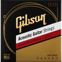 Gibson SAG-CBRW12 Coated 80/20 Bronze Acoustic Guitar Strings 12-53, Light コーティング　ブロンズ弦　ライトゲージ 独自のポリマーで非常に薄くコーティングされた弦で高寿命、高音質を約束します。本物のアコースティックサウンドと演奏性のバランスを維持しながら、明るく鮮明な音色のコーティング弦はストロークにもフィンガーピッキングにも最適です。Lightゲージ 012、016、024、032、042、053 2