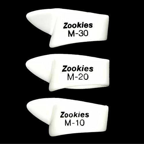 Jim Dunlop Zookies Thumbpicks / Z9002 M10/M20/M30 （3種類×2ヶ＝6ヶセット／サムピック 使いやすい角度のついたサムピック 先端に角度が付いたサムピックそれぞれ先端の角度が異なる仕様です3種類を2個ずつの6個セット 2