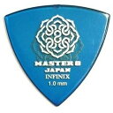 MASTER 8 JAPAN IFS-TR100 INFINIX TRIANGLE HARDGRIP 1.0mm ギターピック 1枚 マスターエイトジャパン　マスター8　MASTER8 新素材として注目を集めているINFINIXに滑り止め仕様を施したHARD GRIPシリーズ。ハードなステージングやピッキングに対応。抜群のフィット感で安定したピッキングを実現します。スタンダードな三角型はギタリストはもちろん、ベーシストやストロークプレイの多いアコースティックギターにも対応。■ピック■トライアングル■素材：INFINIX■HARD GRIP（滑り止め仕様）■厚さ：1.0mm■1枚 2