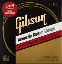 GIBSON SAG-CPB11 Coated Phosphor Bronze Ultra-Light アコースティックギター弦 Gibson アコギ弦 コーティング弦 フォスファーブロンズ マスタービルダーによって開発されたこの弦は、世界中のファンやアーティストに愛されており、ボーズマン、 MT工場で製造されたすべてのアコースティックギターに初期装備されています。高周波の明瞭さと長寿命を実現したアコースティックギターに最適な弦です。長寿命を実現する薄いコーティング超ソフトな弾きごこちGibson マスタービルダーによって開発、テスト済みUltra-Light Gauge: .011 .015 .022 .032 .042 .052 5