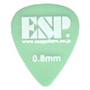 ESP ピック ティアドロップ PT-PS10/GR スベリドメロゴ 0.8mm グリーン 1枚