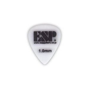 ESP ピック10枚セット ティアドロップ PT-PS10/WH スベリドメロゴ 1.0mm ホワイト