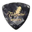 ピック タカミネ トライアングル ヘビー 5枚 TAKAMINE ブラックパール柄 P1B-H 滑り止め付【送料無料】