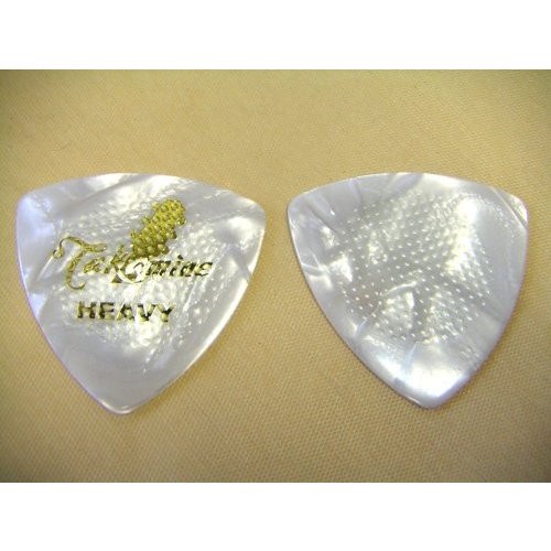 タカミネ トライアングル ハード ヘビィ 5枚 TAKAMINE ホワイトパール柄 P1W-H 滑り止め付