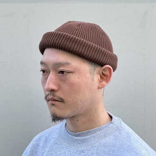 【ADVANCE(アドバンス)】COTTON ACRYL BEANIE(BROWN)SOLID KNIT BEANIE CAP くるくるビーニー ワッチキャップ 帽子 無地 コットン アクリル ニット帽 ニットキャップ ブラウン 【ADVANCE(アドバンス)】COTTON ACRYL BEANIE(BROWN)SOLID KNIT BEANIE CAP くるくるビーニー ワッチキャップ 帽子 無地 コットン アクリル ニット帽 ニットキャップ ブラウン