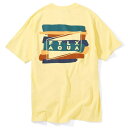 【FLATLUX(フラットラックス)】HILL SURFER TEE(BANANA)丘サーファー FTLXAQUA アクア 80'S サーフ ビッグサイズ 大きいサイズ