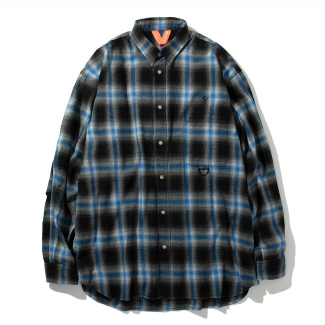 【FLATLUX（フラットラックス）】GRAND THEFT SHIRT OMBRE FLANNEL