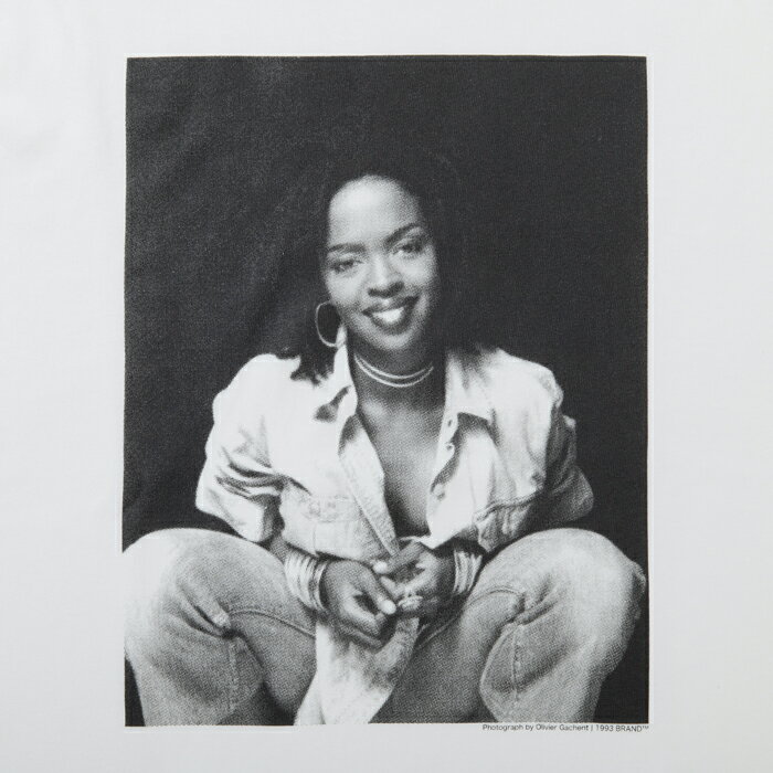 【1993 DESIGNED WORLD HIP HOP】LAURYN 1 TEE(WHITE)ローリン ヒル　LAULYN HIL　8Fugees　R&B　フォトT 　ラップTシャツ　ヒップホップ　ビッグサイズ　大きいサイズ