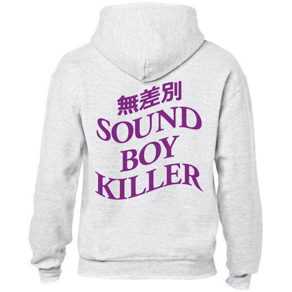 【FLATLUX/フラットラックス】TORA HOODIE(TORA HOODIE(ASH GREY/PURPLE)/ 人間発電所　BUDDHA BRAND ブッダブランド　無差別 SOUND BOY KILLER