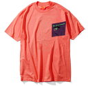 AQUA POCKET 2 TEE 2019(CORAL PINK)アクア ポケットTシャツ　蓄光