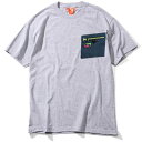 【FLATLUX(フラットラックス)】AQUA POCKET 2 TEE 2019(GREY BLUE)アクア ポケットTシャツ 蓄光