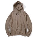 【FLATLUX（フラットラックス）】ODD 2 HOODIE(DUSTY BROWN)ビッグサイズ　大きいサイズ　スウェットパーカ　イロモノ　XL　XXL