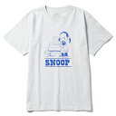 【HIGHLIFE（ハイライフ）】SNOOP TEE(ASH/ROYAL)スヌープドッグ　SNOOP DOGG　Tシャツ　ラップTシャツ　B系　大きいサイズ　ビッグサイズ