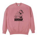 【HIGHLIFE(ハイライフ)】SNOOP CREWNECK(DUSTY PINK)スヌープドッグ SNOOP DOGG クルースウェット トレーナー ラップTシャツ B系 大きいサイズ ビッグサイズ