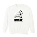 【HIGHLIFE（ハイライフ）】SNOOP CREWNECK(WHITE)スヌープドッグ SNOOP DOGG クルースウェット トレーナー ラップTシャツ B系 大きいサイズ ビッグサイズ