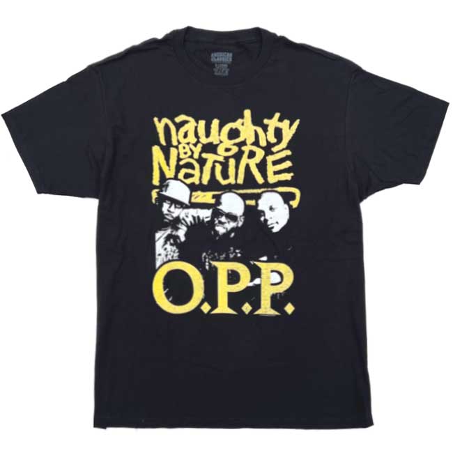 【NAUGHTY BY NATURE(ノーティバイネイチャー)】OPP LOGO TEEOPP　90s　RAP TEES　ラップTシャツ　HIP HOP Tシャツ　ビッグサイズ　大きいサイズ