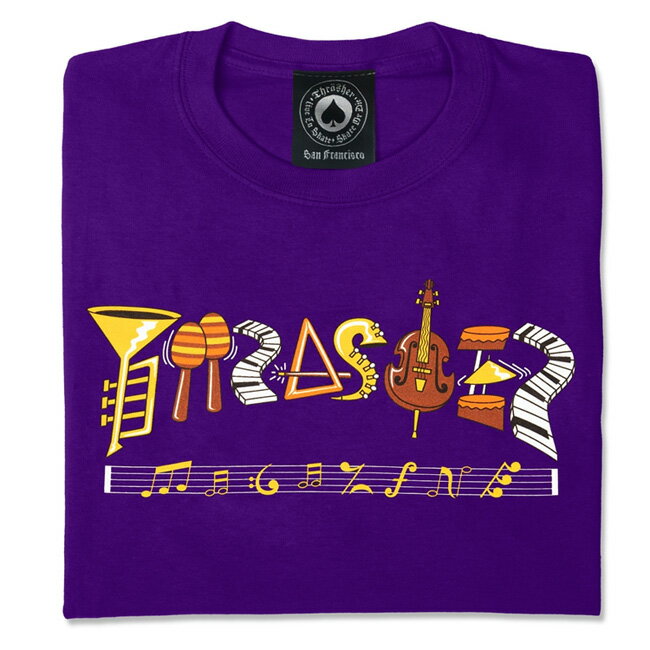 【THRASHER（スラッシャー）】FILLMORE LOGO S/S TEE(PURPLE)スラッシャー マガジン　フィルモア　楽器　スケートボード　スケボー　ロゴTシャツ　インポート　USA　シュプリーム