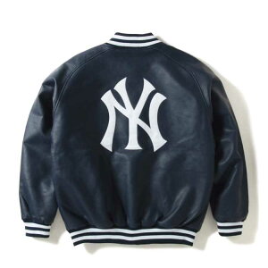 FANATICSʥեʥƥå)MLB NEW YORK YANKEES P.U LEATHER STADIUM JACKET(NAVY)PU쥶쥶㥱åȡ󡡳ץNY󥭡ͥӡMLB᥸㡼꡼١ܡ롡NY˥塼衼󥭡