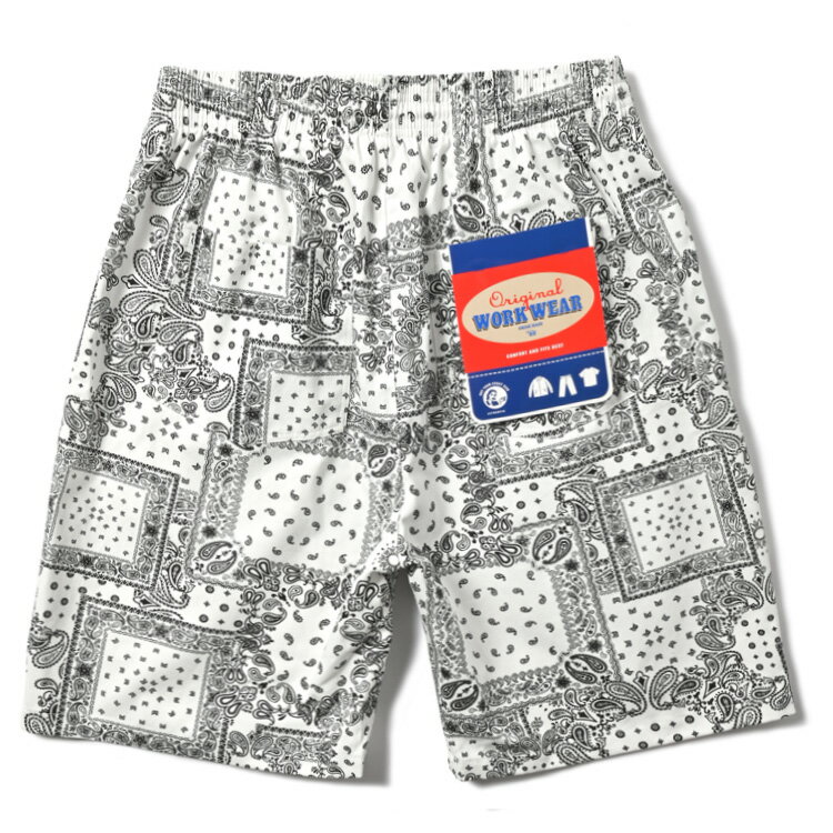 OriginalWORKWEARʥꥸʥˡCHEFSHORTS(BANDANAWHITE)եѥĥåѥĥѥĥ硼ȥѥĥ硼ûѥڥ꡼Хʥ֥åLAӥå礭