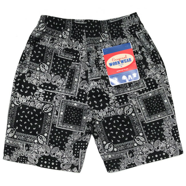 OriginalWORKWEARʥꥸʥˡCHEFSHORTS(BANDANABLACK)եѥĥåѥĥѥĥ硼ȥѥĥ硼ûѥڥ꡼Хʥ֥åLAӥå礭