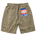 【Original WORKWEAR(オリジナルワークウエア)】CHEF SHORTS(LEOPARD BEIGE) シェフパンツ コックパンツ イージーパンツ ショートパンツ ショーツ 短パン レオパード ヒョウ柄 ベージュ LA ビッグサイズ 大きいサイズ