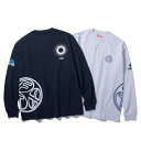 SCATTER L/S TEEロンT　プリント　家紋　FLX　Tシャツ