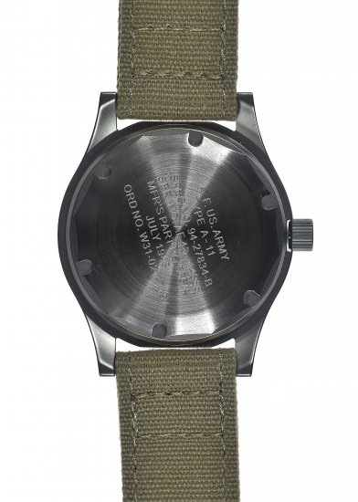 【UPDATED】MWC A-11 ミリタリーウォッチ アメリカ軍 MWC時計 軍用時計 メンズ 腕時計ブランド New A-11 1940s 36mm 第二次大戦モデル WWII 復刻 ボックスサファイア風防 SEIKO 自動巻（ハック機能付き）空軍 パイロットウォッチ