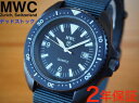 ミリタリーウォッチ MWC時計 メンズ 腕時計 PVD ブラック デッドストック 新品 ヴィンテージ 300m ミリタリー ダイバー 英国海軍 モデル クォーツ 整備ずみ ロイヤルネイビー NOS