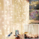 【楽天スーパーSALE】イルミネーション LEDライト カーテンライト 室内用 LED300球 3m USB式 全2色 リモコン 防水 タイマー 部屋 led 電飾 インテリア led-cl300-x(3)