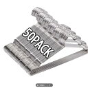 超薄型ステンレスハンガー50個セット、耐久性抜群、収納力抜群