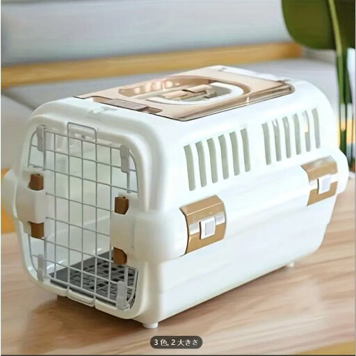 安全なバックルクロージャー付き耐久性PPペットキャリア、猫と犬に適した、ペット旅行用クレート、航空会社のクレート、ペット用品 安全なバックルクロージャー付き耐久性PPペットキャリア、猫と犬に適した、ペット旅行用クレート、航空会社のクレート、ペット用品