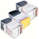 【楽天スーパーSALE】パンツ収納ボックス 3セット 下着収納ボックス メッシュ収納ボックス 折りたたみ式引き出し仕切り 大容量 通気性 洗える 防虫 防塵 防湿 無臭 多機能(4)