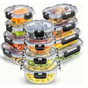 【楽天スーパーSALE】12個のガラス製食品保存容器セット - ミクロ波、オーブン、冷蔵庫、食器洗い機に耐える、BPAフリーの食事準備容器 - 耐久性のあるガラスランチボックス(4)