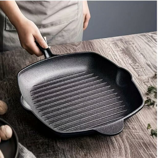 【楽天スーパーSALE】厚手の鋳鉄製大型ステーキフライパン 新築家庭用 ステーキフライパン 魚フライ用 特殊ポット ガス・電気コンロ対応 フラット底グリドル 長方形グリルプレート 【楽天スーパーSALE】厚手の鋳鉄製大型ステーキフライパン 新築家庭用 ステーキフライパン 魚フライ用 特殊ポット ガス・電気コンロ対応 フラット底グリドル 長方形グリルプレート