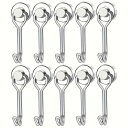 マグネットフック 10個セット 垂直耐荷重10kg 金属製 直径16mm 磁石付き キッチン用 オフィス用 業務 室外 浴室 お風呂 壁掛け用