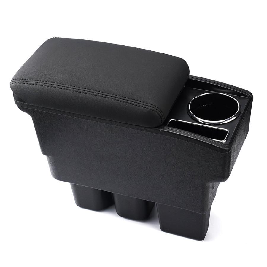 専用設計 新型ジムニー JB74W JB64W 多機能 コンソールボックス JIMNY アームレスト 収納 BOX 肘掛け カップホルダー付 ブラック