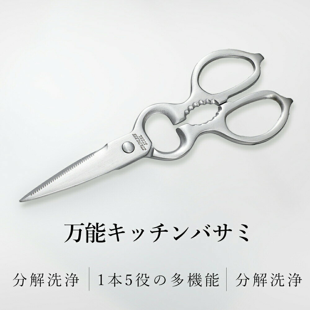 キッチンバサミ 分解 ステンレス キッチンばさみ 食洗機 持ち運び まな板いらず キッチンばさみ 食洗機対応 キッチンハサミ 料理はさみ 食洗器 料理ばさみ オールステンレス
