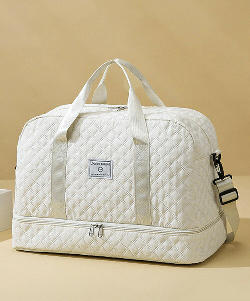 軽量 大容量 ボストンバッグ キルティング おしゃれ トラベルバッグ レディース メンズ 機内持ち込み鞄 出張合宿キャリーオンバッグ 通勤 旅行 修学旅行