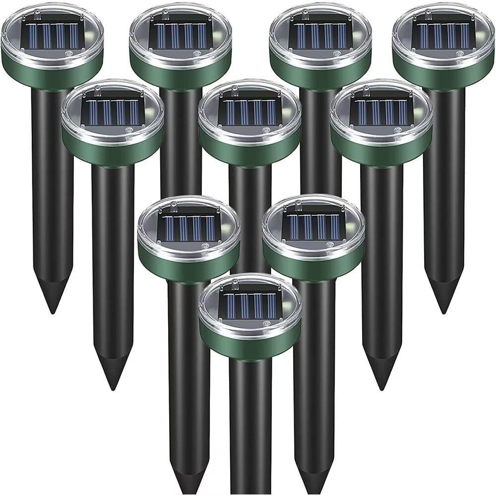 ソーラー式 モグラ撃退器 静かな 防水 多機能 安全 省エネ 菜園 牧場 庭園 オールシーズン対応 ネズミ駆除 鼠撃退 振動波 音波 使用簡単