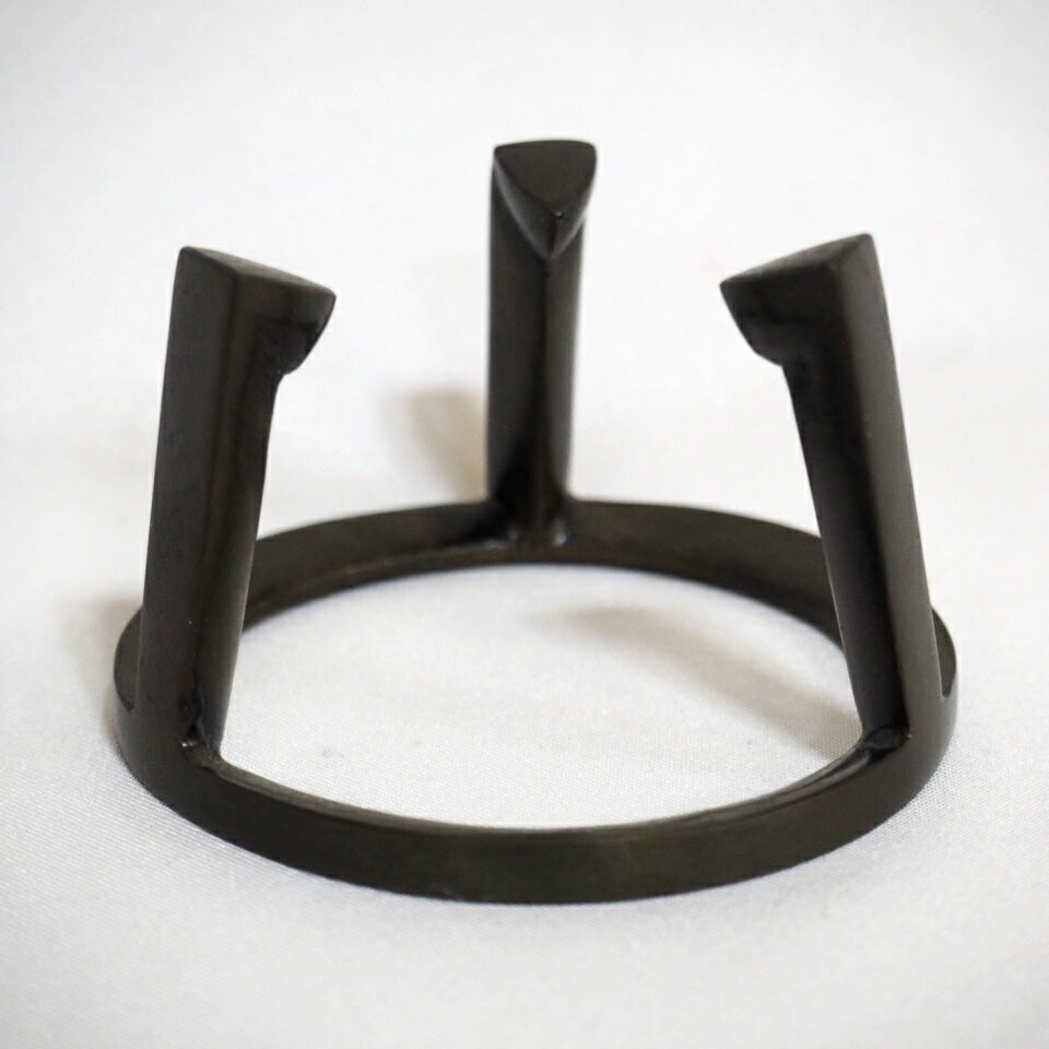 【茶道具】哲匠作　唐五徳蓋置　蓋置173 茶道具】哲匠作唐五徳蓋置蓋置173