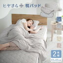 枕パッド 【同色2枚セット】冷感 速乾 リバーシブル枕パッド 43×63 ひんやり 接触冷感 さらさら 吸水速乾 パイル 洗える 清潔 春 夏 秋 抗菌防臭 まくらパッド まくらパット 枕パット