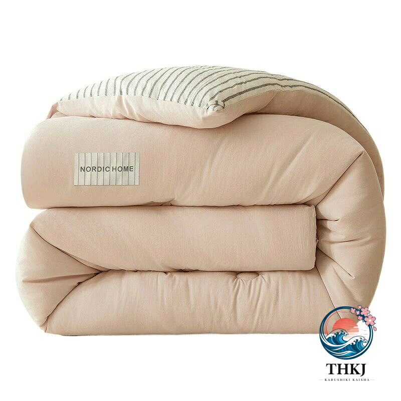 樂天商城 - 【全品2点で5%OFF】オールシーズン掛け布団 肌触り良好 洗濯機対応 学生寮用四季兼用寝具