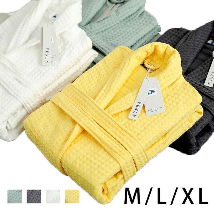 バスローブ バスローブ 単品売り 薄手 ロング丈 温泉 部屋着 保温 冷房対策 無地 大きいサイズ 男女兼..