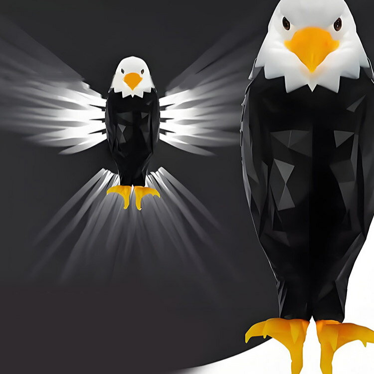 ウォール ライト 動物 3D 子供用 動物愛護 子供用マスク 子供用包丁 子供用ハンガー 子供用歯ブラシ 子供用枕 3D壁ランプ LEDナイトライト 鷹 壁掛けライト フクロウ 高級 充電 ナイトライト リモコン付き アート装飾 ウォールライト イーグル [3]