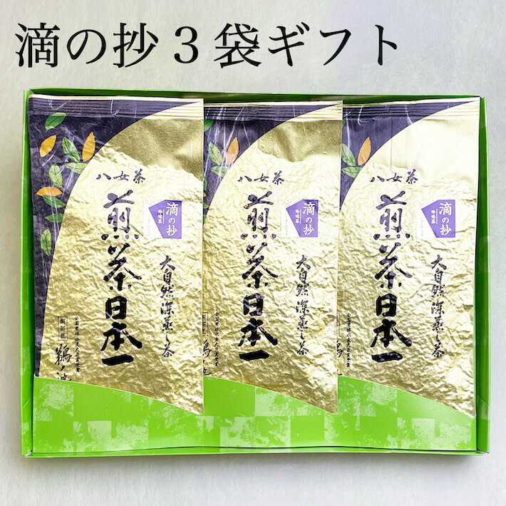 八女茶 父の日 新茶 2024年 お茶 ギフト 高級茶 八女茶 3袋セット 緑茶 茶葉 日本茶 深蒸し茶 法事 お返し 引き出物 お供え物 贈物 内祝 贈り物 プレゼント 一番茶 詰め合わせ 煎茶 九州産 誕生日 御仏前 お供え物 ご仏前 志