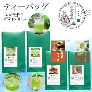 お茶 ティーバッグ お試し 送料無料 500円 4種類 1商品1パック入り パックで飲み比べに便利 メール便 水出し茶 ほうじ茶 のどか 緑茶 抹茶入り 荒作り茶 温冷兼用 茶葉 ポスト投函 ポイント消化 通販 カテキン 冷茶 深むし 国産 九州産 鵜ノ池製茶